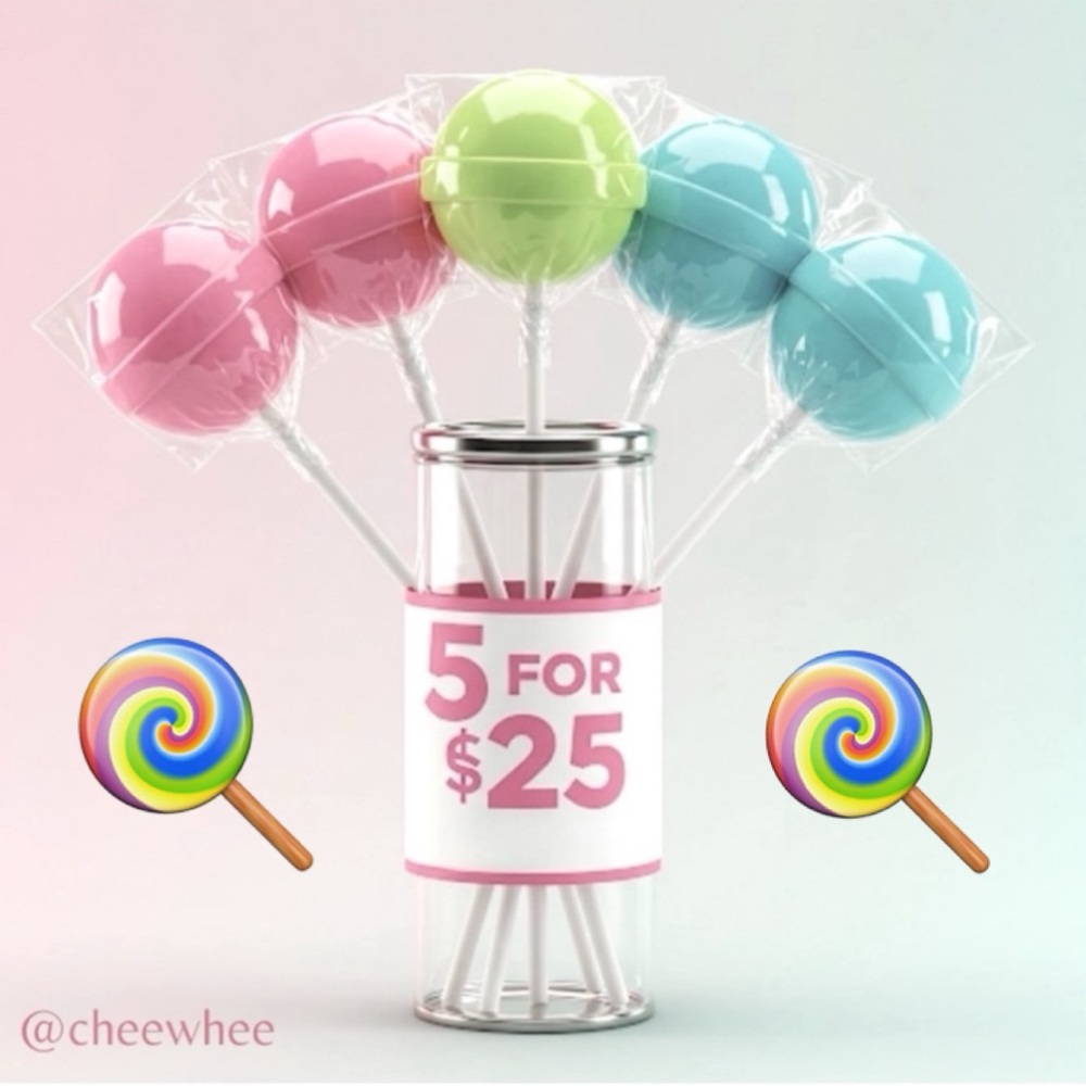 🍭 5/$25 SALE – Bundle & Save! LIMITED TIME!